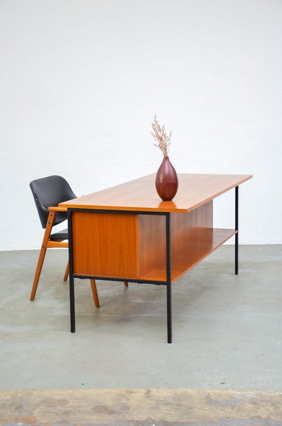 Image 1 of Scrivania vintage REGO di Günter Renkel, ufficio in teak di metà secolo, anni '70.