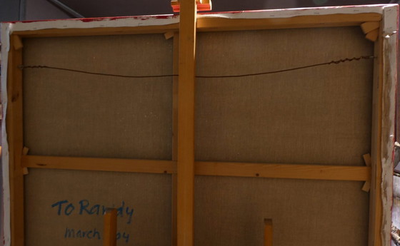 Image 1 of CLEMENS BRIELS - Uniek Meesterwerk "Touched to the Core" (130x100cm) - Gesigneerd + Certificaat