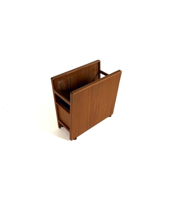 Image 1 of Vintage teak magazine basket '60s