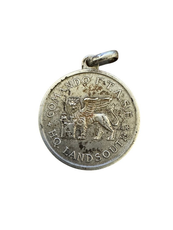 Image 1 of 1960s Military Medal and Crest of the FTASE Command