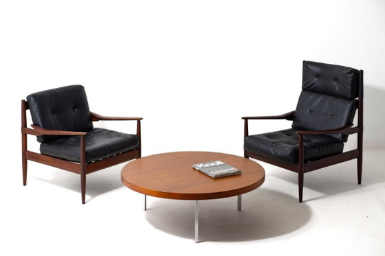 Runder Couchtisch von Koh Liang Le – Artifort, Beistelltische, Holz, Metall (photo 5 of 10)
