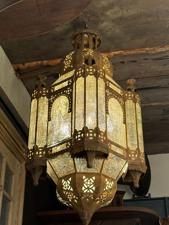 Image 1 of Monumental very large Arabic / Moorish lamp