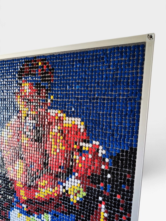 Muhammad Ali / Cassius Clay / Pop Art / Mosaico Pixel Art – Decorazioni murali, Metallo, Plastica (photo 8 of 9)