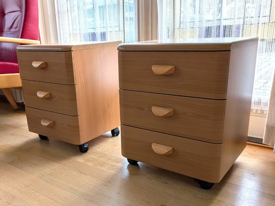 2x Comodini vintage, Vroomshoop Meubelen, Metallo, Plastica, Beige (foto 2 di 17)