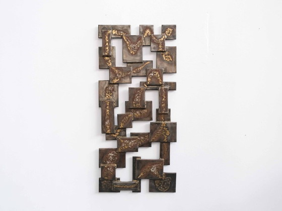 Brutalist Wall Art EBBE OBJECTS — RELIEF 02 – Bildhauerei, Metal (photo 4 of 8)