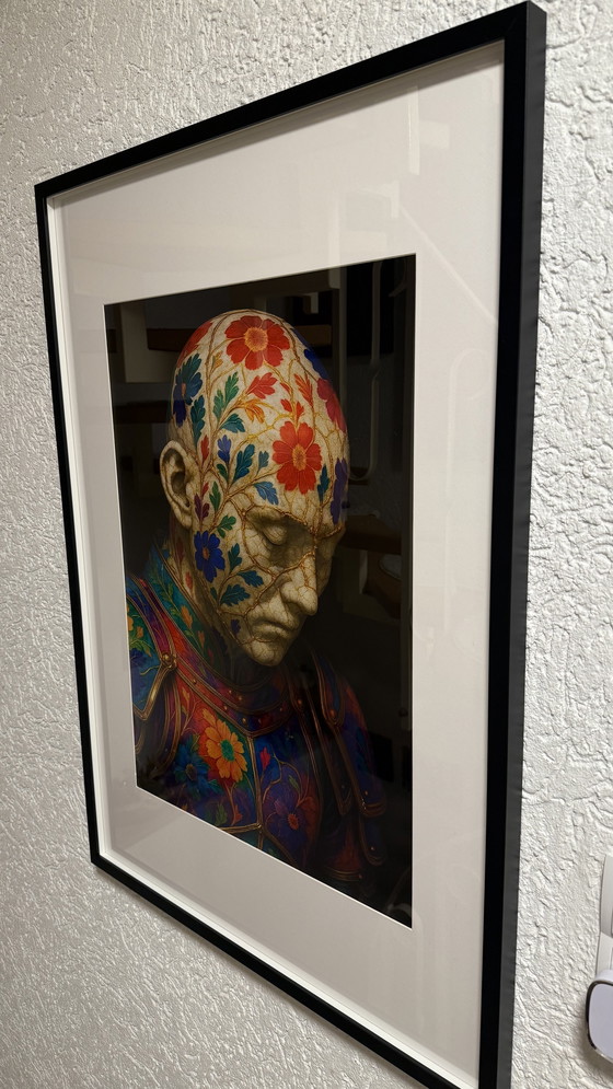 Image 1 of Kintsugi Samurai Rainbow Warrior door Rotan Hunt muurschildering