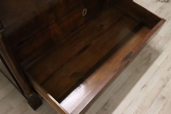 Image 1 of Antique Empire Chest of Drawers in Walnut, Italy Early 19th Century