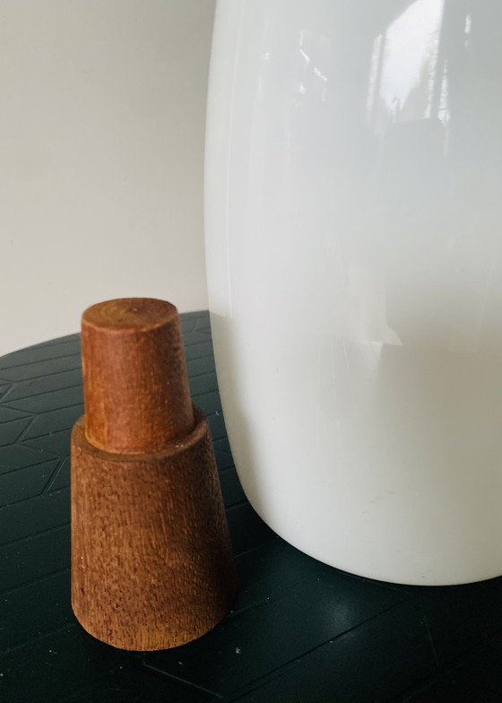 Image 1 of Jacob E Bang per Kastrup/Holmegaard Bottiglia alta opalina, 1957