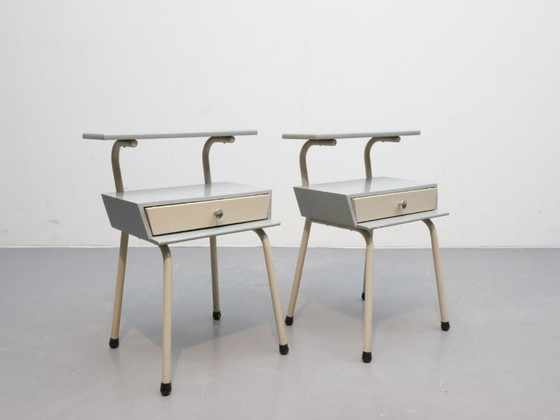 Image 1 of Ensemble de tables de chevet vintage | Wim Rietveld pour Auping