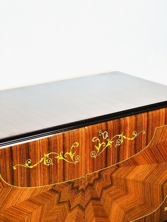 Image 1 of Aparador modernista de marquetería, Francia, años 50