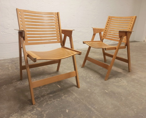 2 x Niko Kralj Rex klapstoelen – Wood (photo 2 of 15)