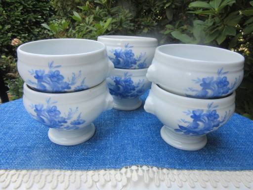 6 Soup Bowls Decors De Paris Manufacture D'Articles Cadeaux Porcelaine, Vintage, ref 010826 – schalen (photo 2 of 9)