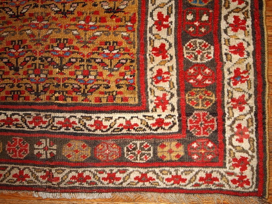 Image 1 of Alfombra persa kurda antigua hecha a mano, 125 cm x 235 cm (4,1' x 7,7'), década de 1880 - 1B414