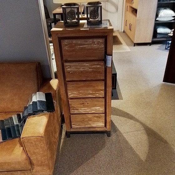 Image 1 of Commode Tower Living en teck massif