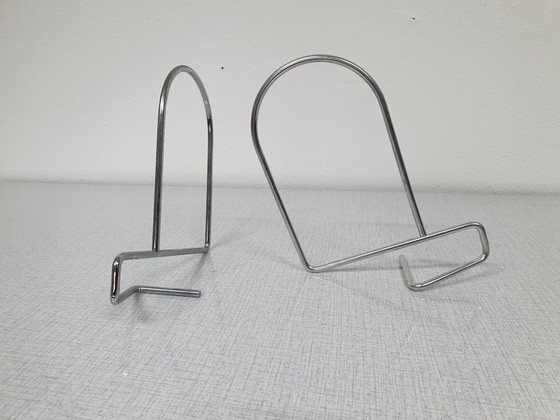 Serre-livres (6) chrome Kasja & Nisse Strinning pour String., Objets déco, Argenté (photo 3 sur 5)
