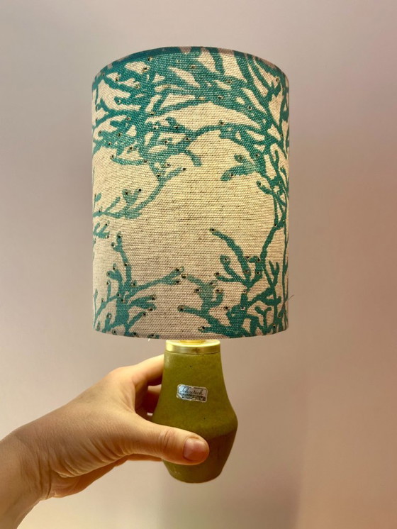 Image 1 of Reizende kleine Mini-Tischlampe - kabellos, upgecykelt aus Scheurich Vase 50er Jahre