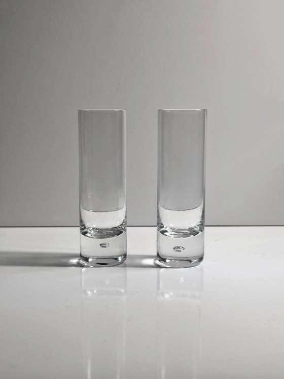 Image 1 of 6 vintage drinkglazen Arnolfo di Cambio Sergio Asti Bubble Long Drink Italië jaren 70 60 Crystal Brutalist