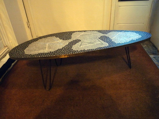 Mesa auxiliar de mosaico