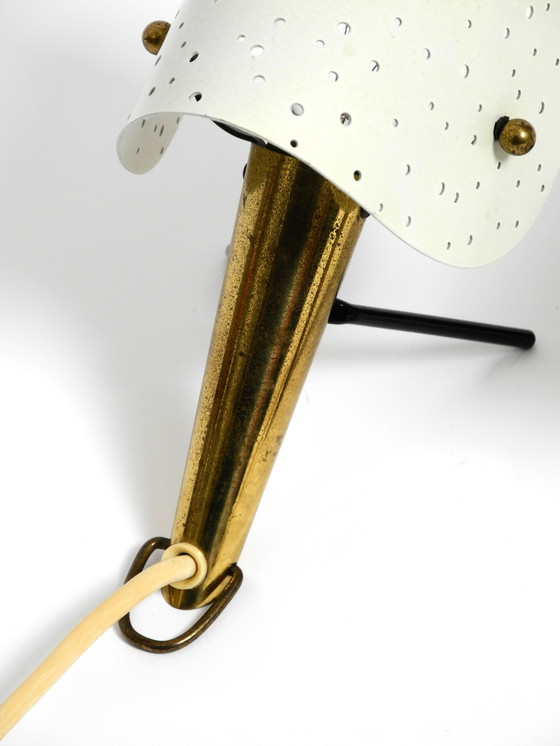 Image 1 of Coppia di splendide lampade da tavolo e da parete in ottone e metallo, in stile Mid-Century Modern, di Ernest Igl per Hillebrand