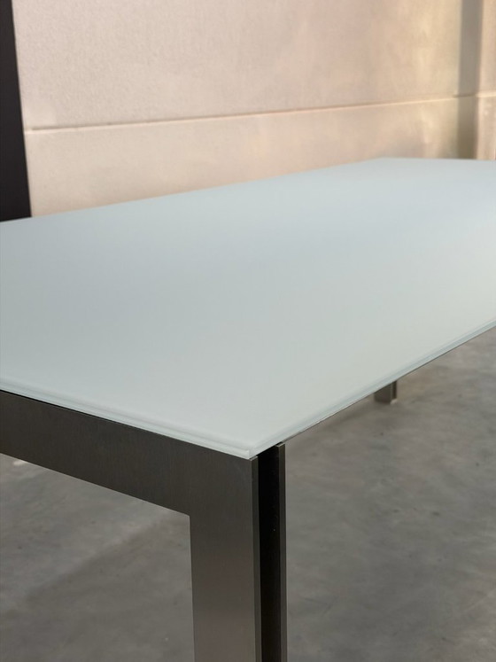 Table à manger Leolux Cameleon 200 cm - comme neuve – Tables basses, Verre (photo 10 of 10)