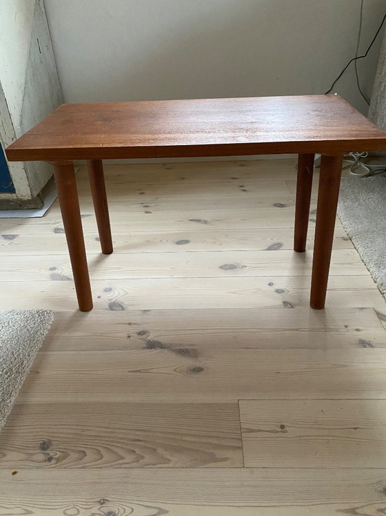 Original Danish 1960s Teak Side Table, Mid-Century Modern, Wood, Brown, Mid Century Modern (photo 2 of 5)