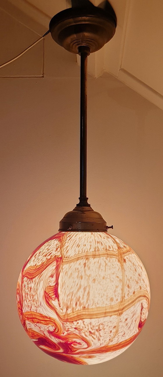 Image 1 of Vintage Art Deco Stijl Hanglamp