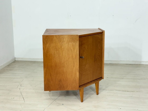 Image 1 of Hoekkast uit het midden van de 20e eeuw / Vintage woonkamerkast – jaren 60