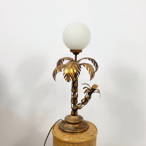 lampada da tavolo a forma di palma modello Hans Kögl anni '60