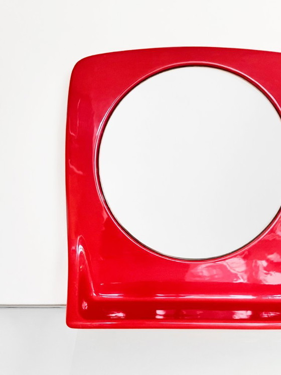 Image 1 of Vintage Italiaanse Jorio Space Age wandspiegel