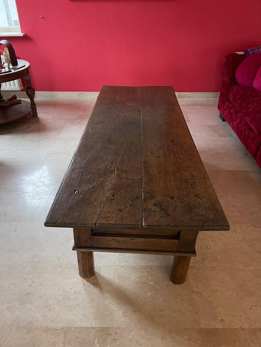 Antiker Vintage-Beistelltisch mit Schubladen