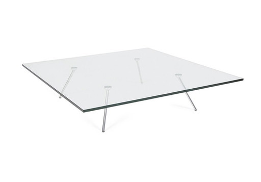 Beek Maupertuus glass coffee table, Designer Henk Vos