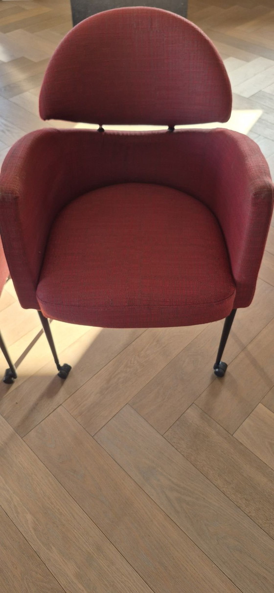 4 Dining chairs Young International model Tino – Metal, Textile (photo 4 of 6)