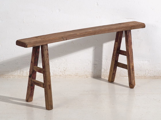 Panca antica in legno massello (c.1870) #27 – Panche (photo 5 of 40)