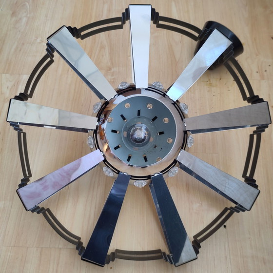 Vintage space age plafondlamp – Plafondlampen, Kunststof, Metaal (photo 10 of 11)