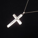 Cruz danesa de plata con collar a juego