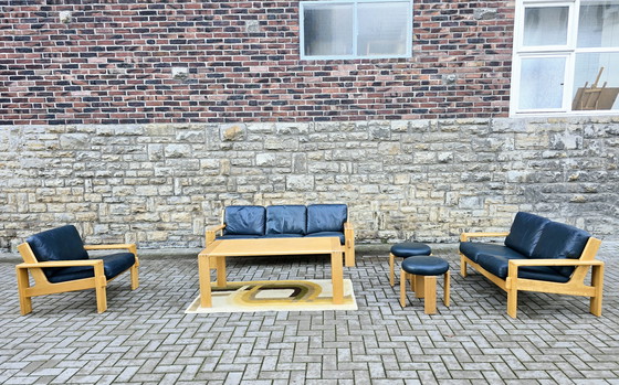 Image 1 of Asko jaren 60 Scandinavische zitgroep: bank, fauteuil en zitbanken in vintage stijl