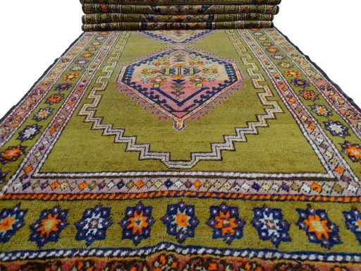 Semi-antique Kazak runner - 375 x 113 - Hand-knotted