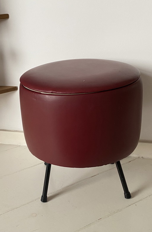 Vintage naaimandje skai jaren ‘60