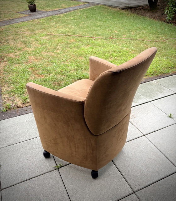 Image 1 of Sillón Leolux Quantissimo, cuero Alcántara