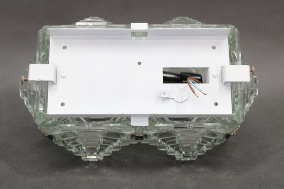 Image 1 of 1970 Brutalistische wandlamp met glas van Kamenicky Senov, Tsjecho-Slowakije