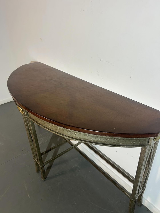 Image 1 of Wrought iron console table '1970'
