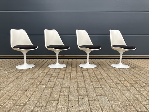 4x chaises Tulip originales de Knoll par Eero Saarinen