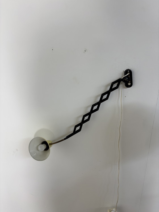 Image 1 of Hala gele schaarlamp jaren’60