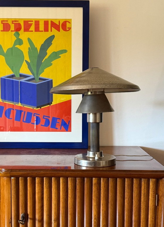 Image 1 of Lampe de table Art Déco, Philips Milano Italie circa 1930