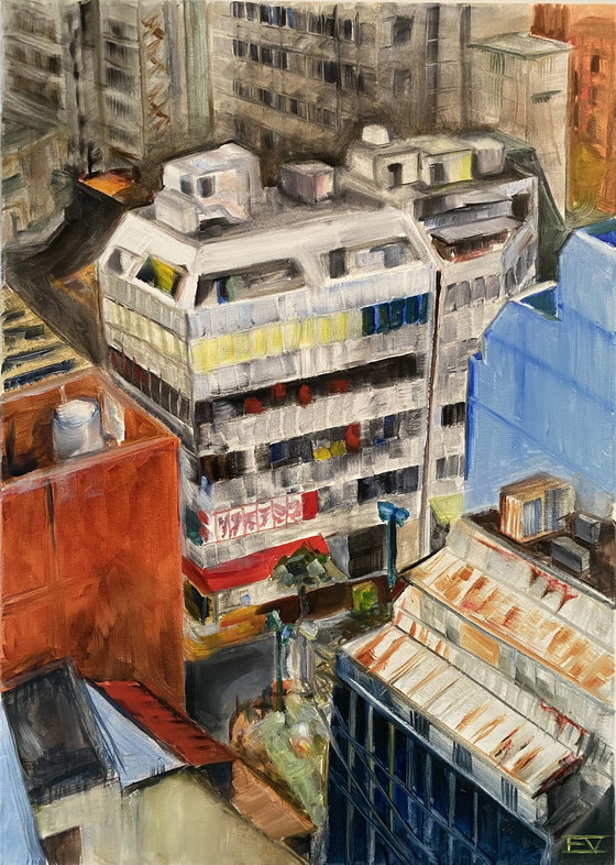 Image 1 of Shinjuku, Tokio - Öl auf Leinwand