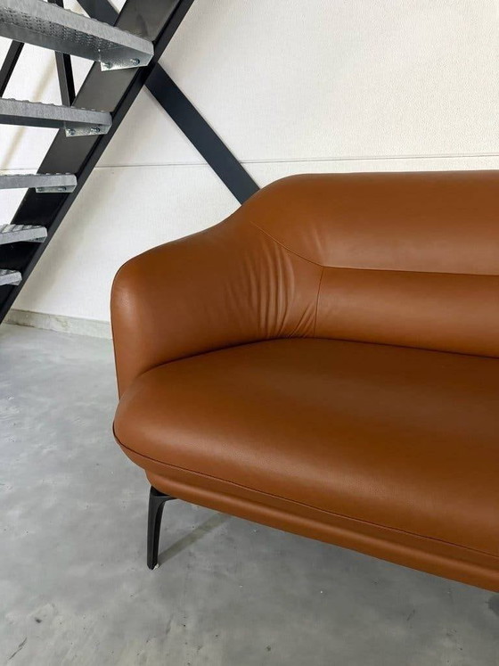 Leolux Lindo – Pelle Ceras – Ottime condizioni – Divani 3 posti, polished steel (photo 6 of 7)
