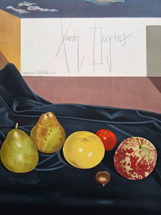 Image 1 of Degans Xavier (geboren in 1949-) - Lithografie, proefdruk van de kunstenaar (ref 4122-1)