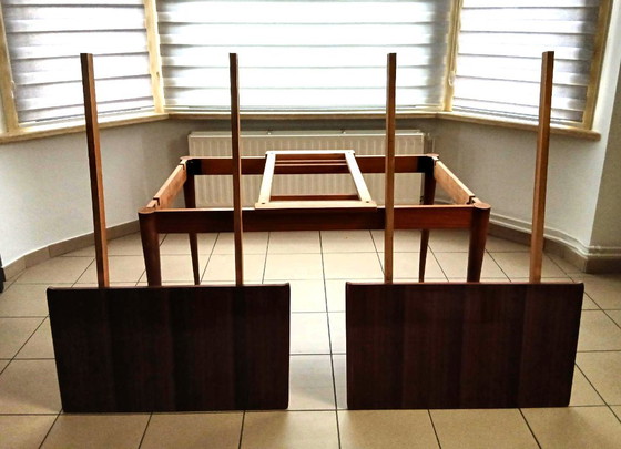 Tavolo a ribalta Mid-Century - teak - Belgio – Tavoli da pranzo, Legno (photo 7 of 15)