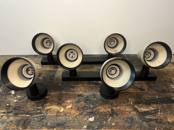 Image 1 of Set vintage di 6 faretti dell'era spaziale di massive