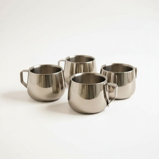 Tazzine da caffè espresso in acciaio inox di SAF Italy (set da 4)